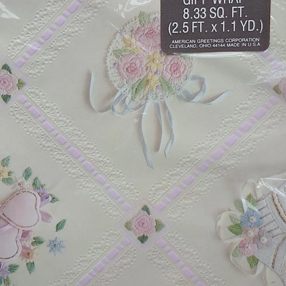 Vintage Assorted Wedding Gift Wrap American Greetings 13 Total Packs